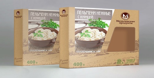 Упаковка пельменей от веб-студии 0222 Винница: дизайн по традиции или полет фантазии